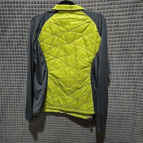 LLBean Primaloft Windbreaker Running Jacket XL Zip Insulated Quilted Sport Green - Picture 11 of 14